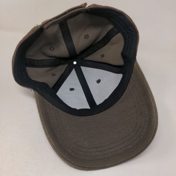 Asterisk Strapback Hat Brown One Size Embroidered Adjustable 6 Panel Blank - Picture 6 of 6